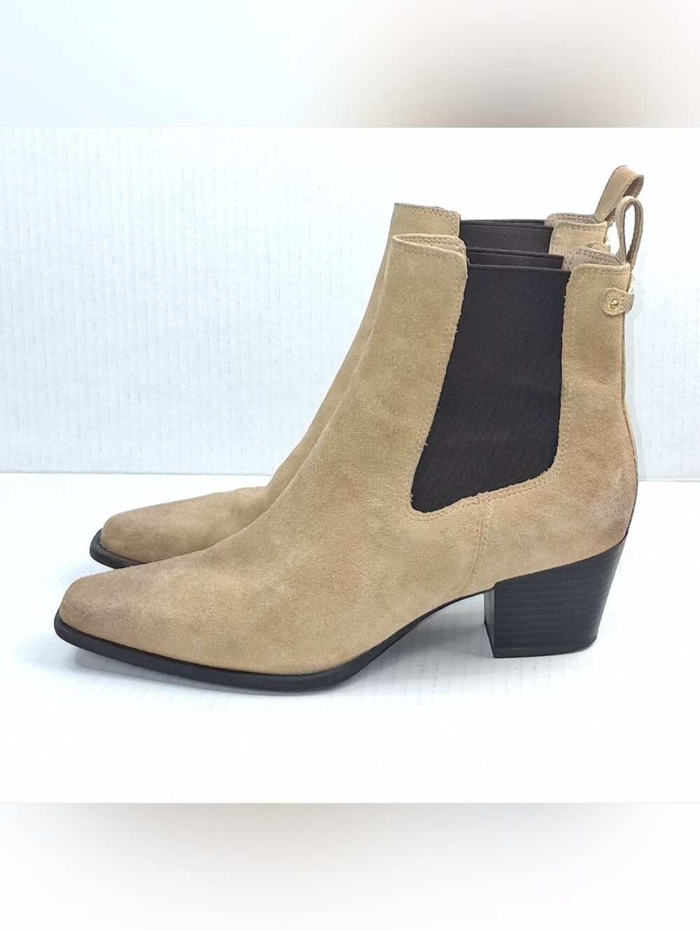 Sam Edelman Ashtyn Cyprus Tan Suede Chelsea Boots